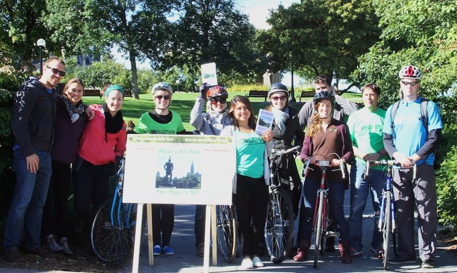 Demonstration Projects – Cyclists at park by John Morrell
